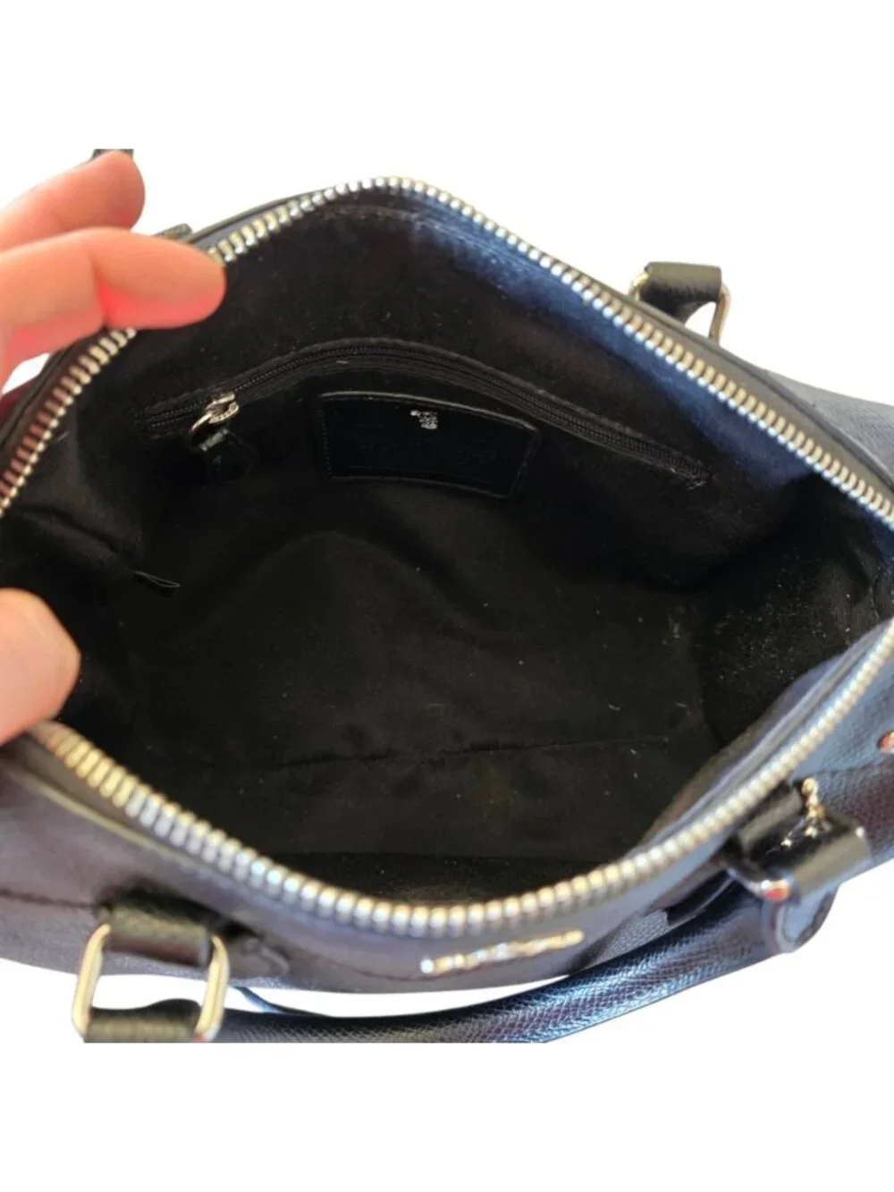Coach x Peanuts Snoopy Mini Bennett Satchel Black Leather Crossbody Bag NWOT - Picture 11 of 16